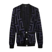 Balmain Cardigans Blue, Herr