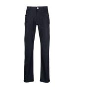 Giorgio Armani Elegant Blå Straight Jeans för Män Blue, Herr