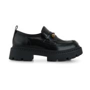 ASH Svart Läder Jack Combo Loafer Black, Dam