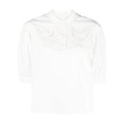 See by Chloé Short Sleeve Shirts White, Dam