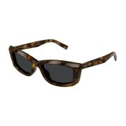 Saint Laurent Krökt Cat-Eye Solglasögon SL 658 Brown, Dam