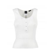 Pinko Sleeveless Tops White, Dam