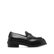 Giuseppe Zanotti Eleganta Svarta Loafers Black, Dam