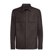 Ermenegildo Zegna Blouses & Shirts Brown, Herr