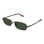 Gucci Gunmetal/Green Solglasögon Gg1457S Black, Herr