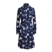 Polo Ralph Lauren Blommig Oxford Bomullsskjortklänning Blue, Dam