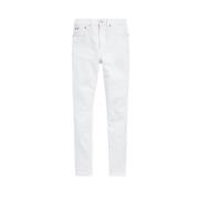 Polo Ralph Lauren Slim-fit Trousers White, Dam