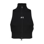 Courrèges Vests Black, Dam