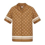 Moncler Monogrammärkt bomullsskjorta Brown, Herr