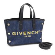 Givenchy Pre-owned Pre-owned Bomull axelremsvskor Blue, Dam