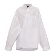 Balenciaga Asymmetrisk skjorta White, Dam