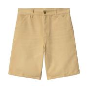 Carhartt Wip Single Knee Bourbon Shorts Beige, Herr