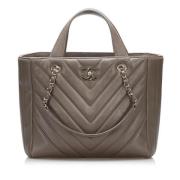 Chanel Vintage Pre-owned Läder chanel-vskor Brown, Dam