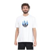 Adidas Originals Vit Flames Logo T-shirt White, Herr