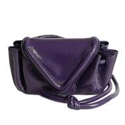 Bottega Veneta Vintage Pre-owned Laeder axelremsvskor Purple, Dam