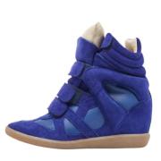 Isabel Marant Pre-owned Pre-owned Laeder sneakers Blue, Dam