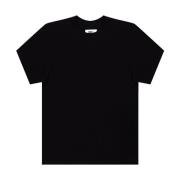 MM6 Maison Margiela Svart Logo Oversize T-shirt Black, Dam
