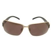 Chanel Vintage Pre-owned Metall solglasgon Brown, Dam