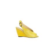 Balenciaga Vintage Pre-owned Laeder klackskor Yellow, Dam