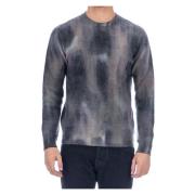 Roberto Collina Dove Grey Sweater Spray Färgad Gray, Herr