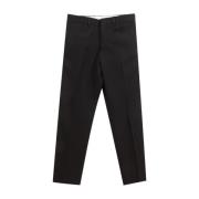 Burberry Straight Trousers Black, Herr