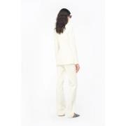 Pinko Wide Trousers White, Dam