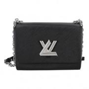 Louis Vuitton Vintage Pre-owned Laeder crossbodyvskor Black, Dam