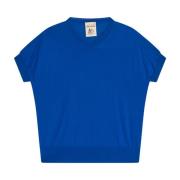 Semicouture T-Shirts Blue, Dam