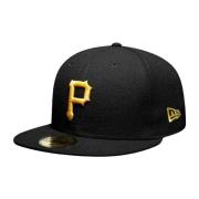 New Era Svart Pittsburgh Pirates Logo Hatt Black, Unisex
