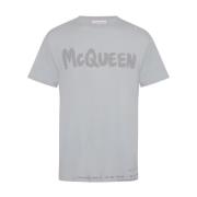 Alexander McQueen T-Shirts Gray, Herr