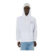 John Richmond Broderad Logohoodie White, Herr