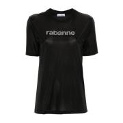 Paco Rabanne T-Shirts Black, Dam