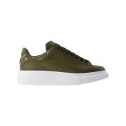 Alexander McQueen Laeder sneakers Green, Herr