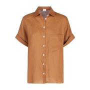 Eleventy Shirts Brown, Dam