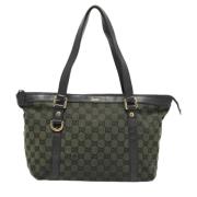 Gucci Vintage Pre-owned Canvas totevskor Green, Dam