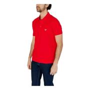 Emporio Armani Polo Shirts Red, Herr