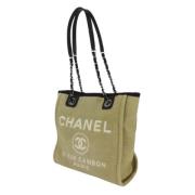 Chanel Vintage Pre-owned Bomull handvskor Beige, Dam