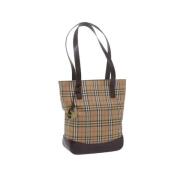 Burberry Vintage Pre-owned Bomull axelremsvskor Multicolor, Dam