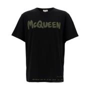 Alexander McQueen T-Shirts Black, Herr