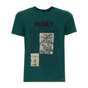 Husky Original T-Shirts Green, Herr