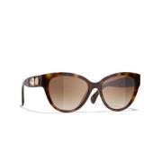 Chanel Solglasögon Brown, Unisex