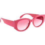 Alexander McQueen Ikoniska solglasögon med garanti Pink, Dam