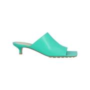 Bottega Veneta Vintage Pre-owned Laeder mules Green, Dam