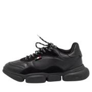 Moncler Pre-owned Pre-owned Laeder sneakers Black, Dam