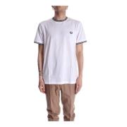 Fred Perry T-Shirts White, Herr