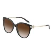 Tiffany Stiliga Solglasögon 81343B Brown, Dam