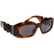 Versace Ikoniska solglasögon med enhetliga linser Brown, Unisex