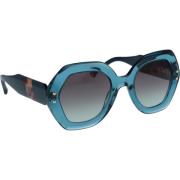 Carolina Herrera Sunglasses Blue, Dam