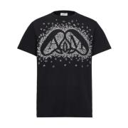 Alexander McQueen Exploded Charm Print T-Shirt Black, Herr