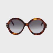 Dior Stiliga Solglasögon med Gradientglas Brown, Dam